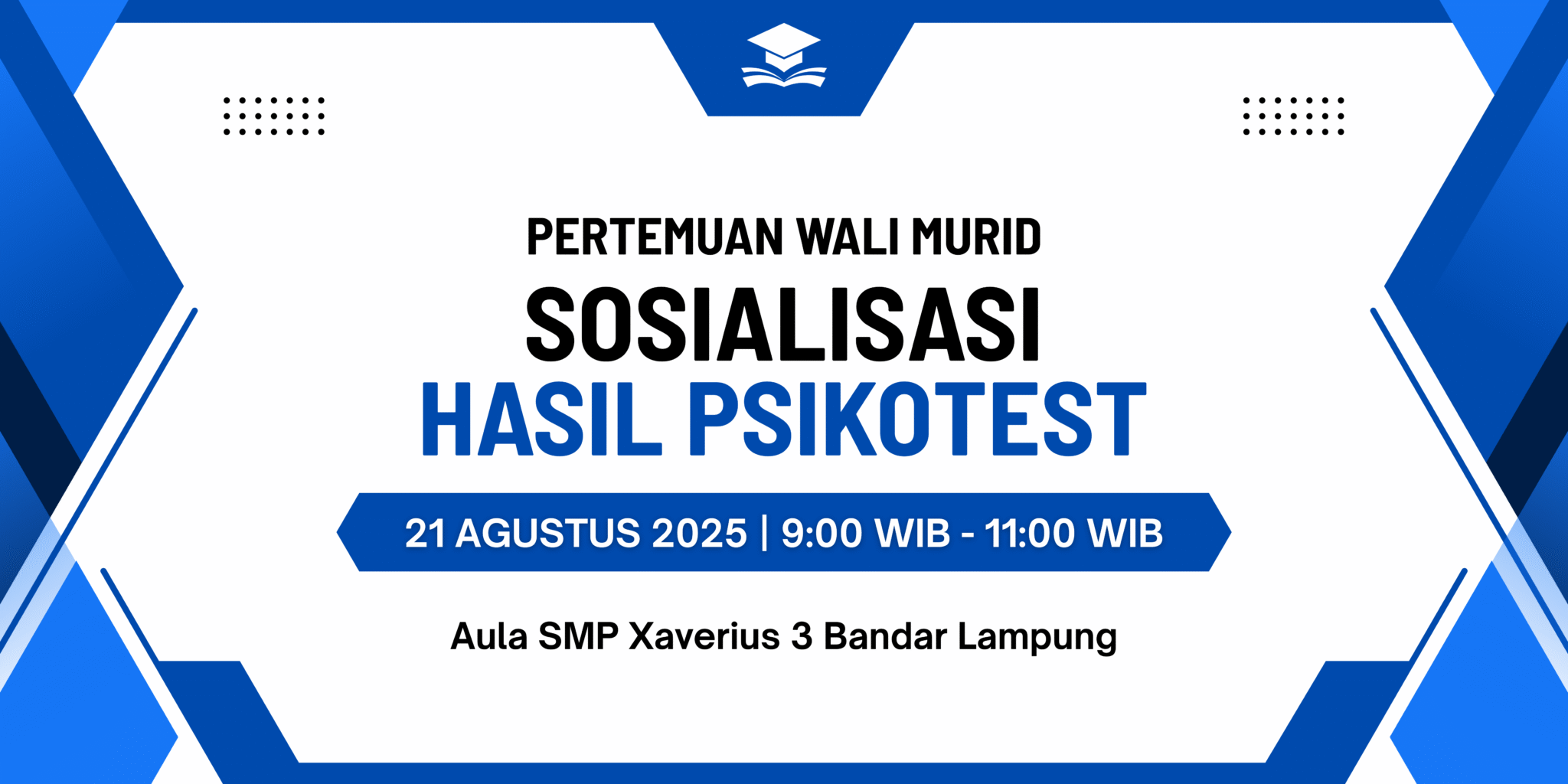 XAVEPAN : PERTEMUAN WALI MURID DALAM SOSIALISASI HASIL PSIKOTEST PESERTA DIDIK KELAS 7 BERJALAN LANCAR !